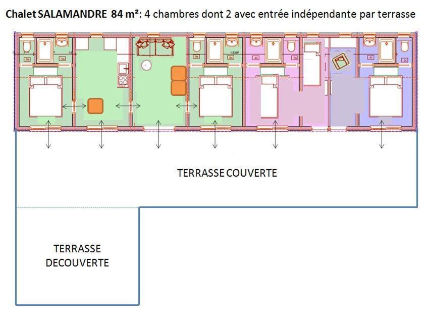 Sas 플로라미 레 빌리지 앙샹테르 호텔 La Chapelle-Aubareil 외부 사진